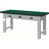 重型工作桌1500×750×800mm平均承重1吨耐冲击桌板 横置3个抽屉,WAT-5203N